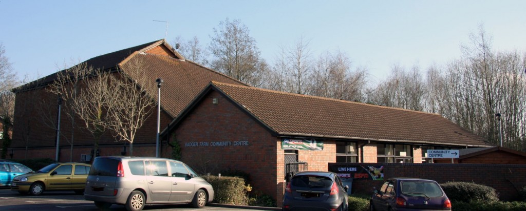 A view of the Badger Farm Community Centre