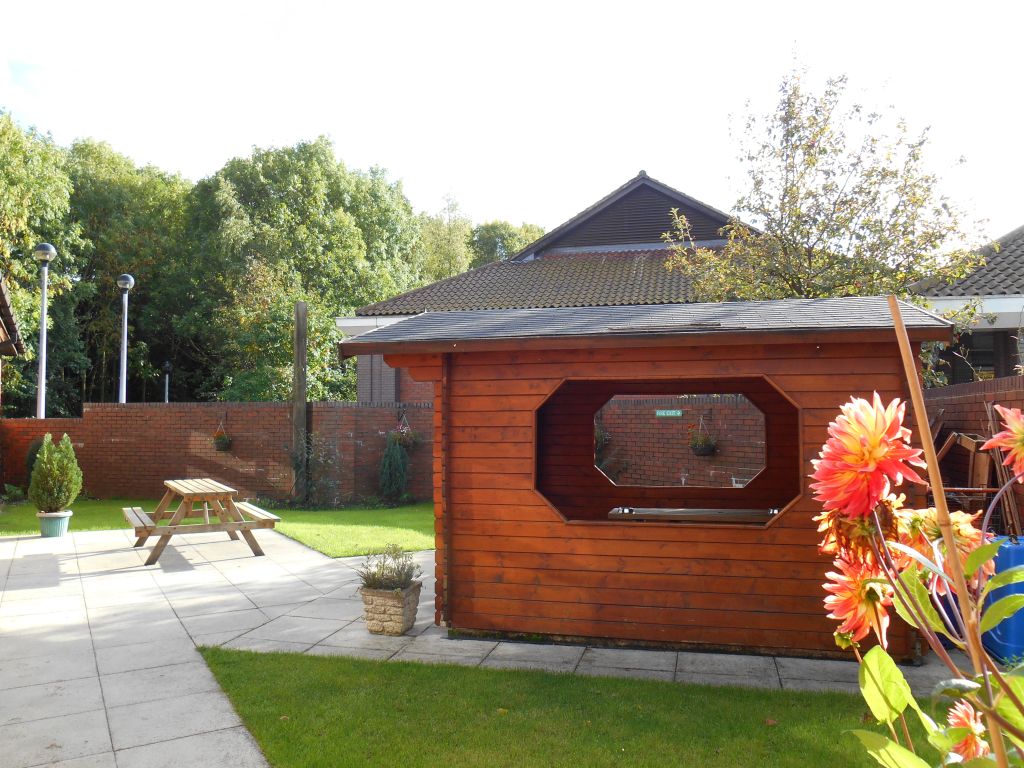 The garden at the Badger Farm Community Centre