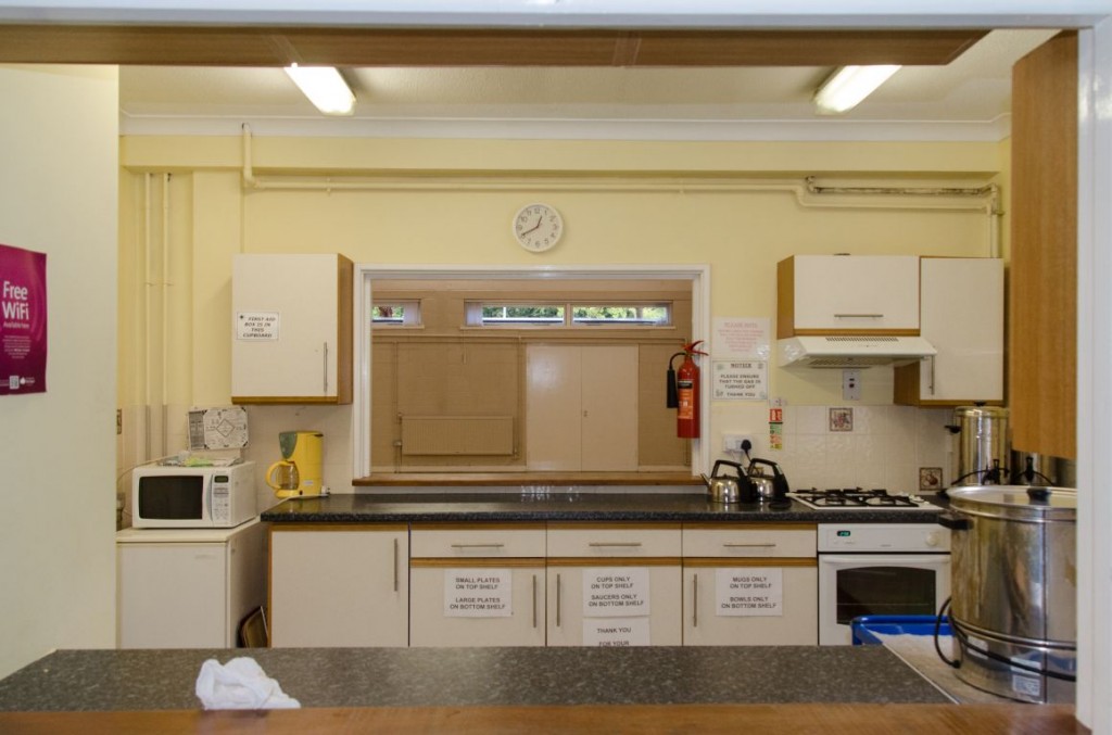 The kitchen at the Badger Farm Community Centre