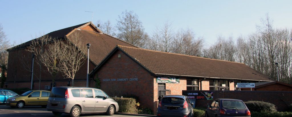 An external view of the Badger Farm Community Centre