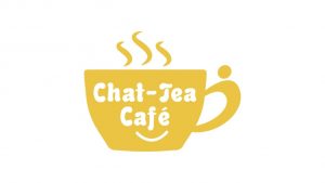 Chat-Tea Cafe Logo - yellow cup and saucer
