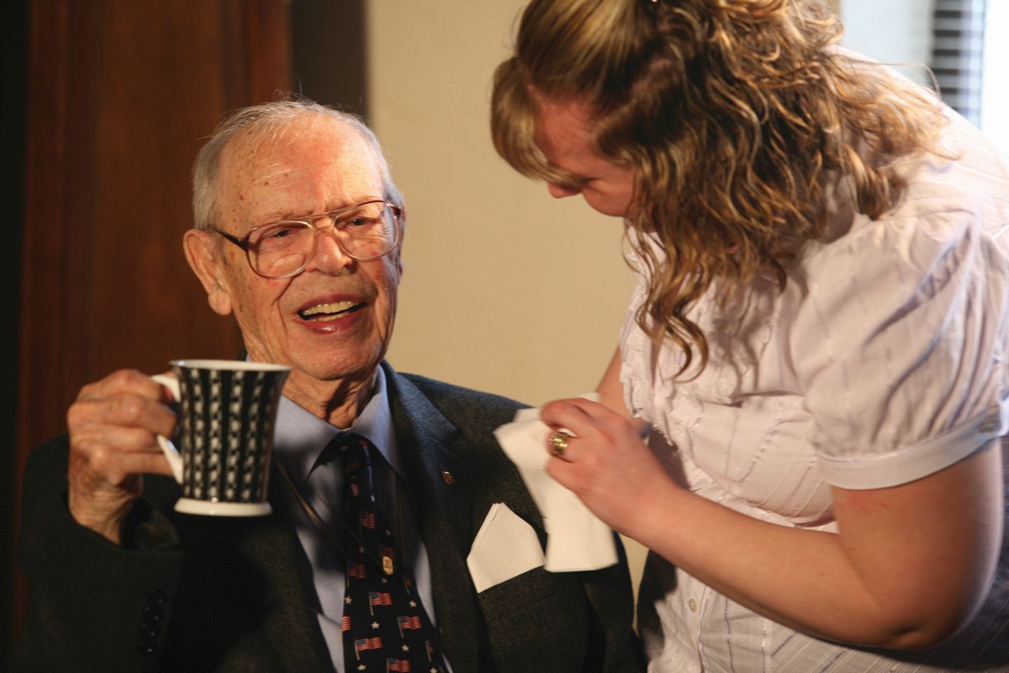 A man and a carer at a Dementia Friendly Hampshire Activity Group