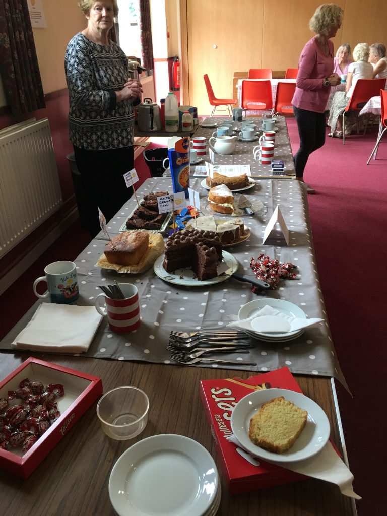 Delicious home-made cake at our Chat-Tea Cafe!