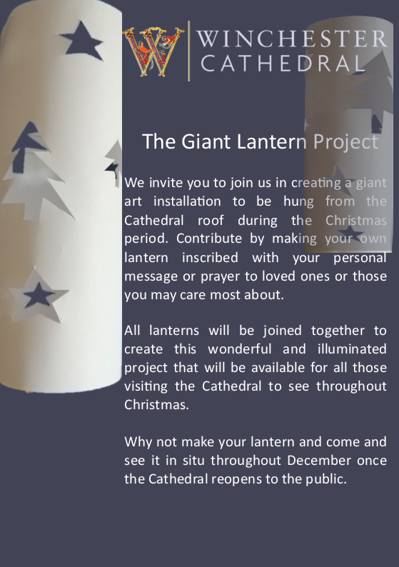 Winchester Cathedral invite you to join them in creating a Christmas art installation.