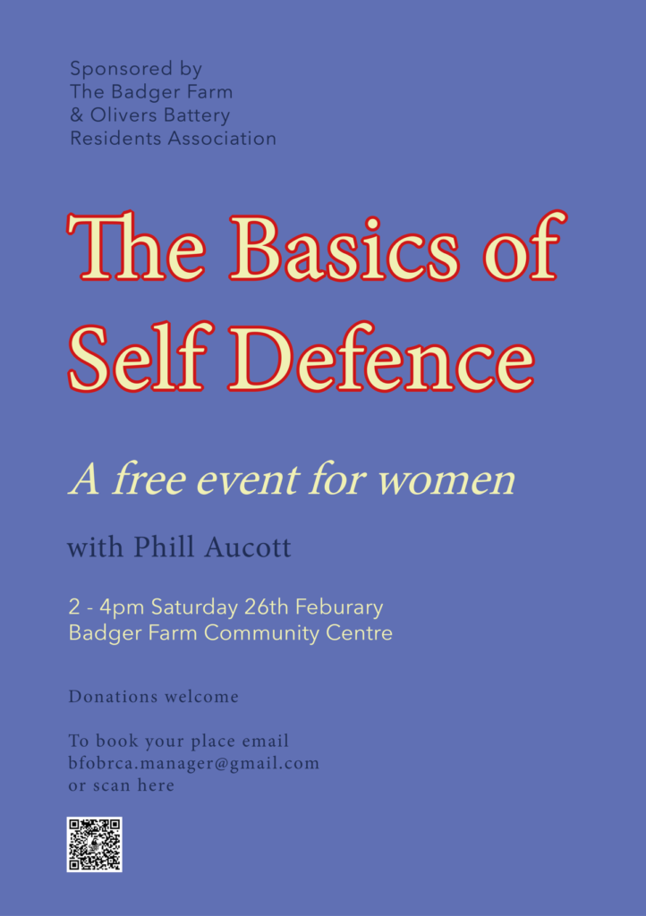 The Basics of Self Defence. A free class for women.