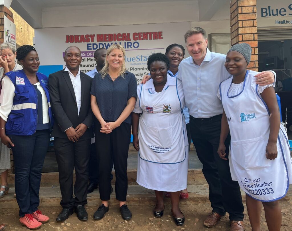 Winchester MP Steve Brine with the staff of the Jokasy Medical Centre in Uganda in Summer 2022.