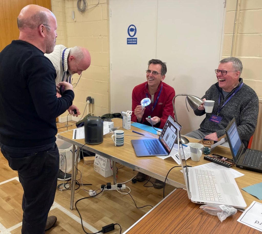The tech team at Repair Café Winchester