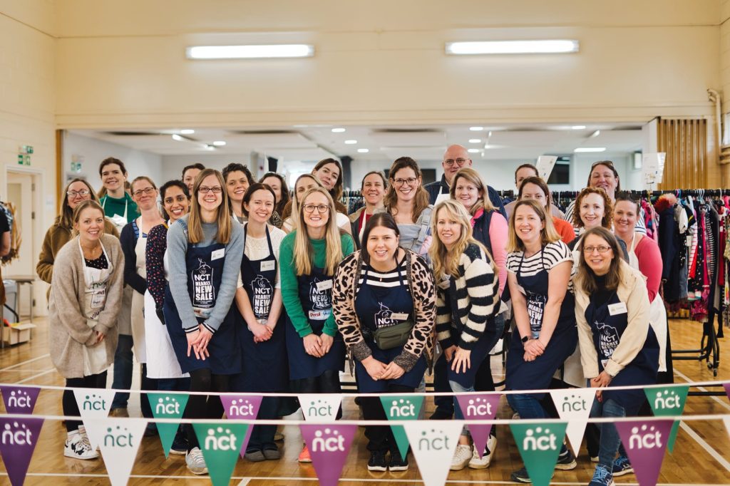 The sales team at the Winchester NCT Nearly New Sale