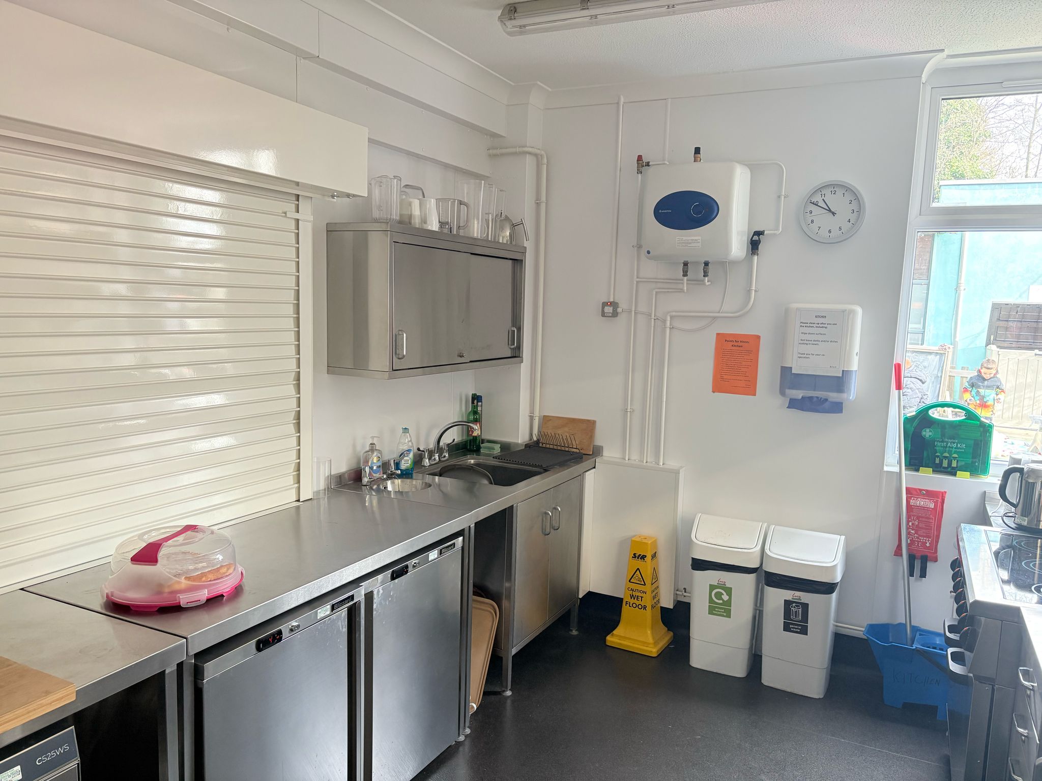 The kitchen at Badger Farm Community Centre