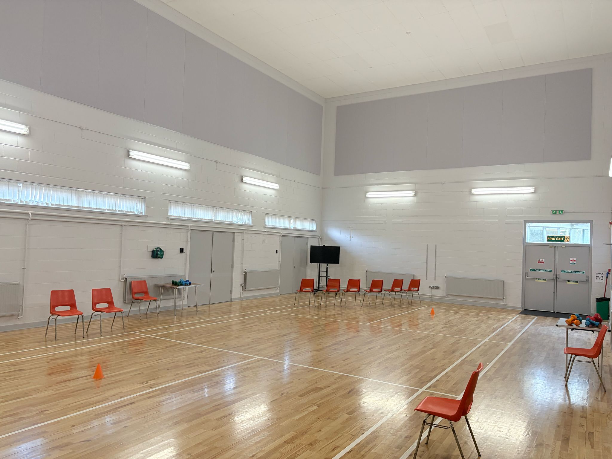 The newly refurbished Battery hall at Badger Farm Community Centre