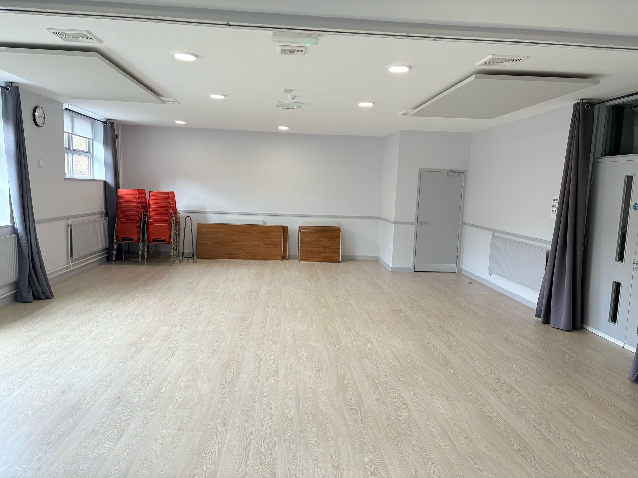 The newly refurbished Whiteshute room at Badger Farm Community Centre