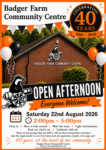 Badger Farm Community Centre Celebrates 40 year on Saturday 22nd August 2026 2 pm to 5pm